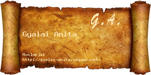 Gyalai Anita névjegykártya